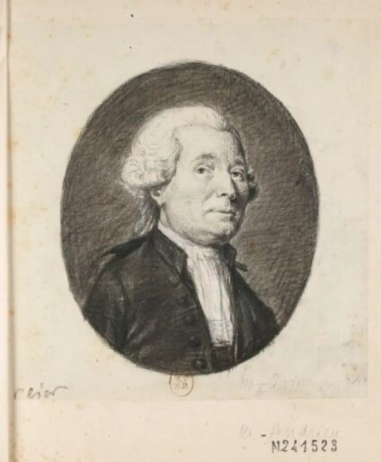 Porträt von César Pierre Andrieu (1735–1809) – Gedenkseite