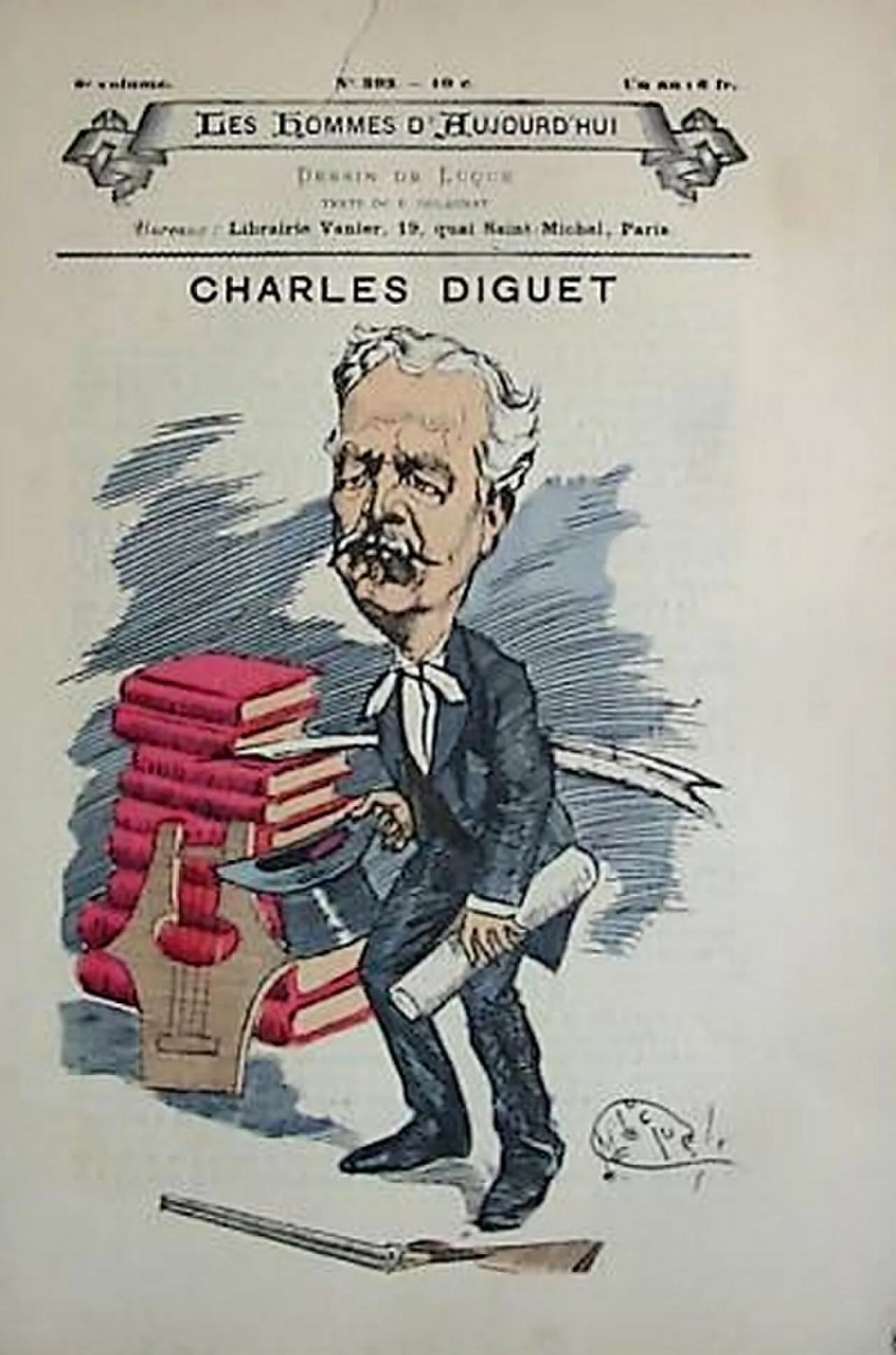 Porträt von Charles Diguet (1836–1909) – Gedenkseite
