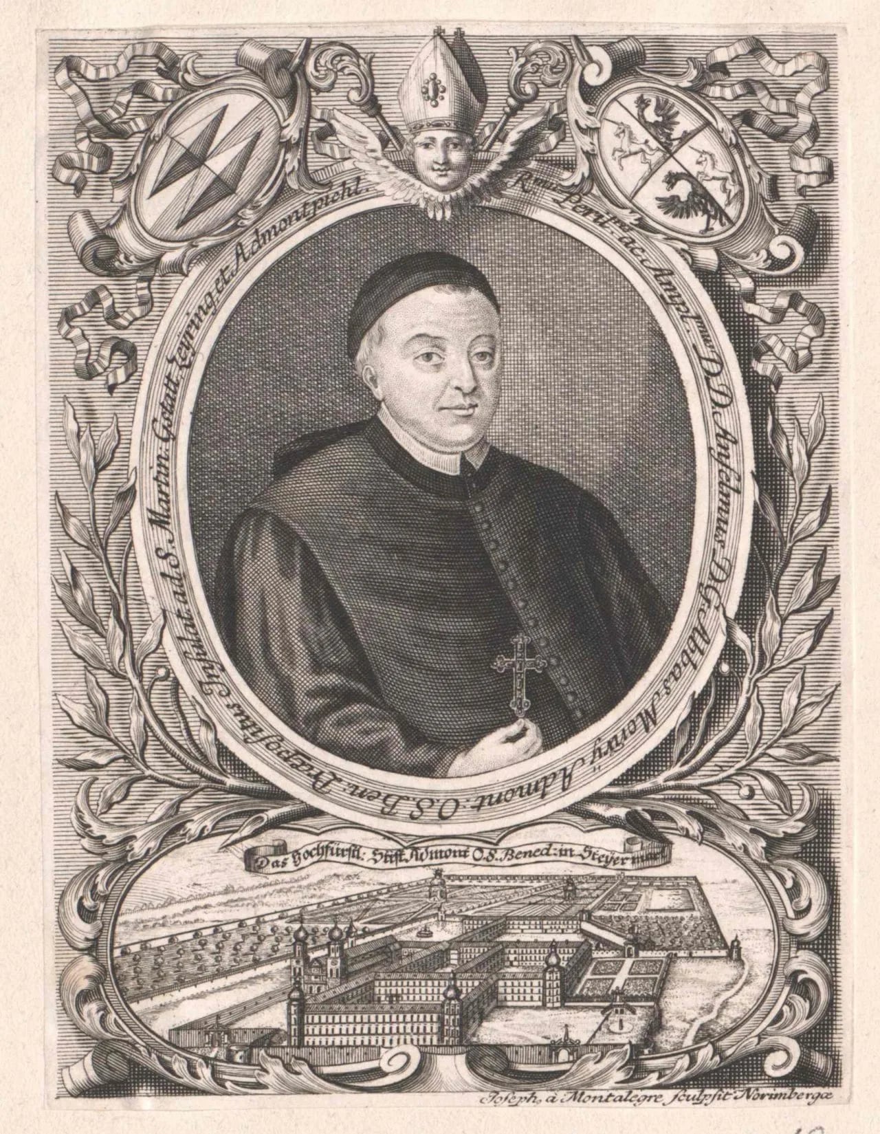 Porträt von Anselm Lürzer von Zechenthal (1661–1718) – Gedenkseite