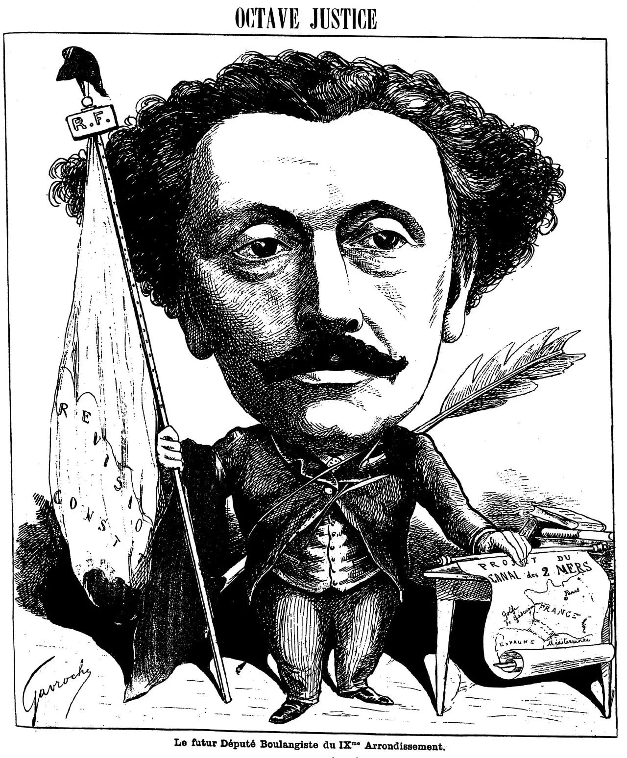 Porträt von Octave Justice (1846–1927) – Gedenkseite