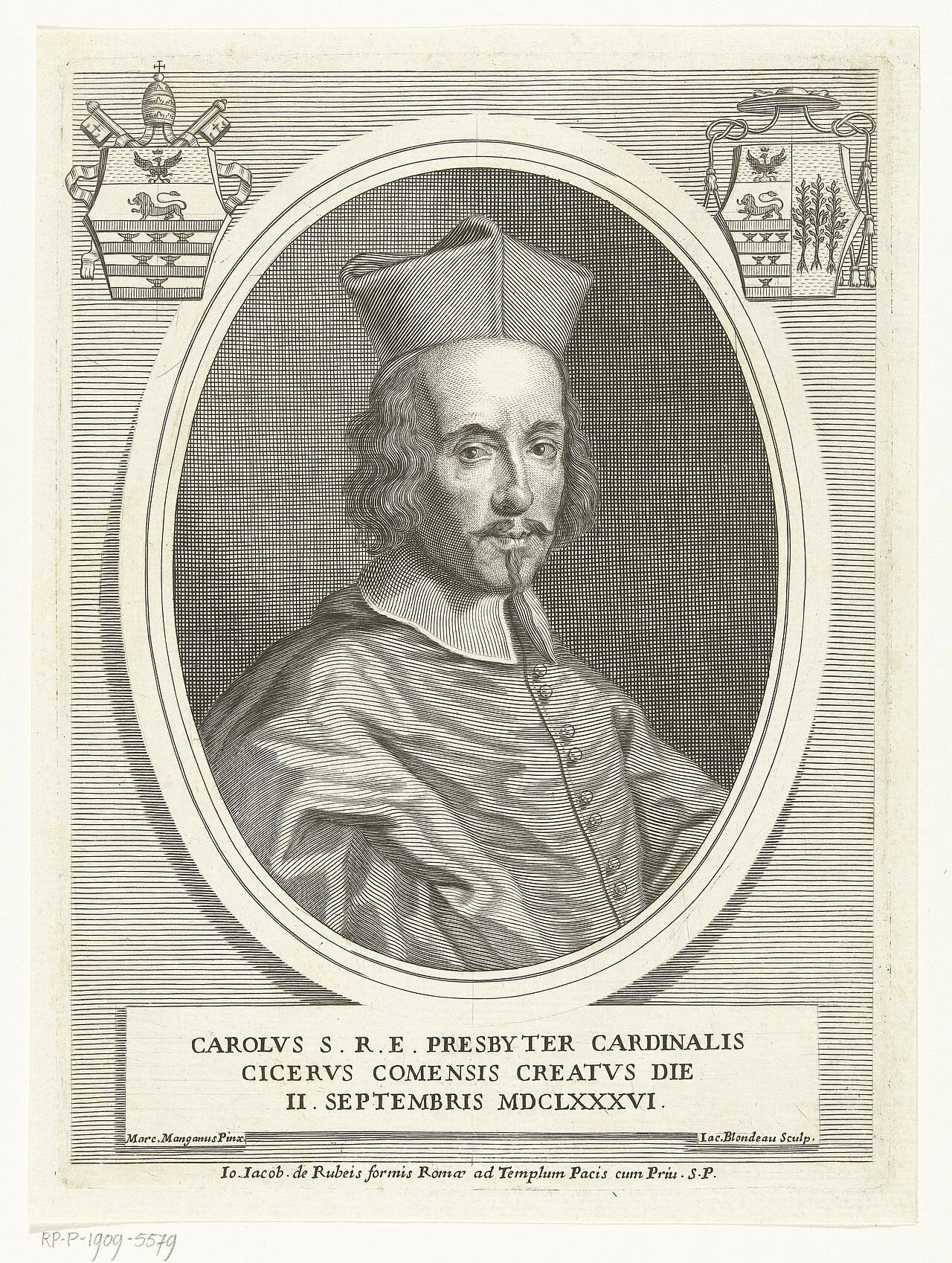 Portrait of Carlo Stefano Anastasio Ciceri (1616–1694) – memorial page
