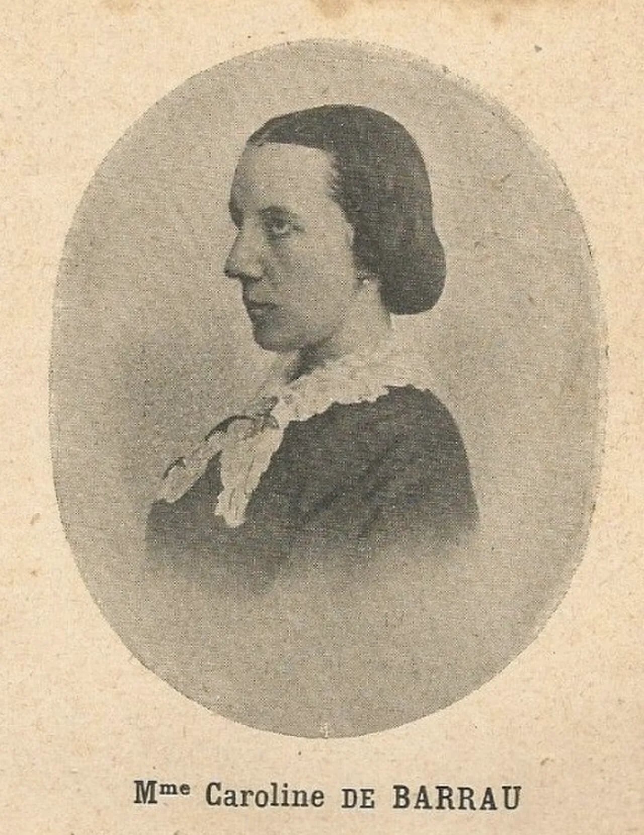 Porträt von Caroline de Barrau (1828–1888) – Gedenkseite