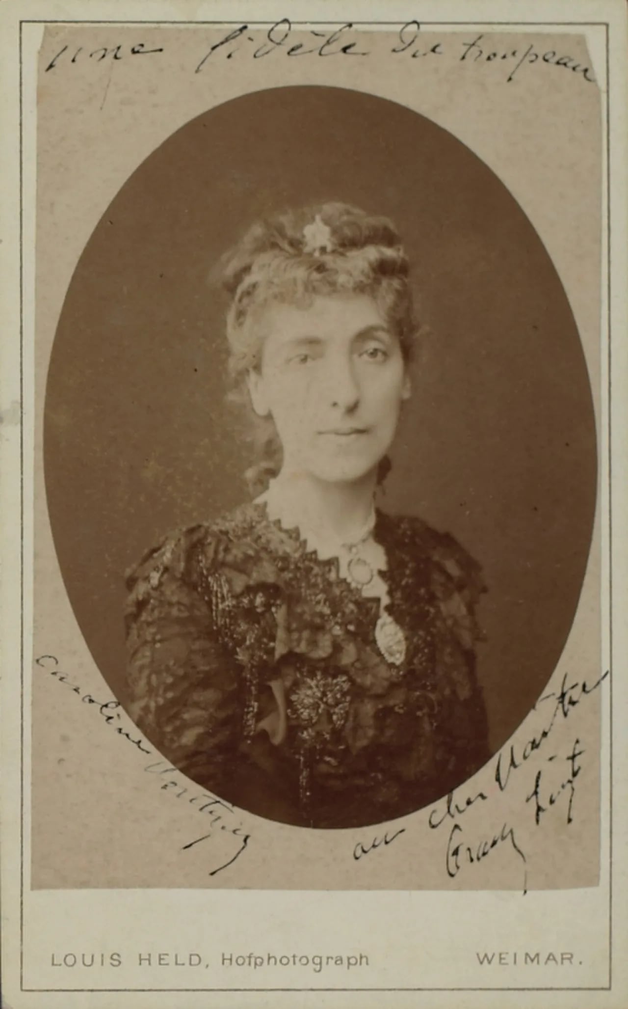 Porträt von Caroline Montigny-Remaury (1843–1913) – Gedenkseite