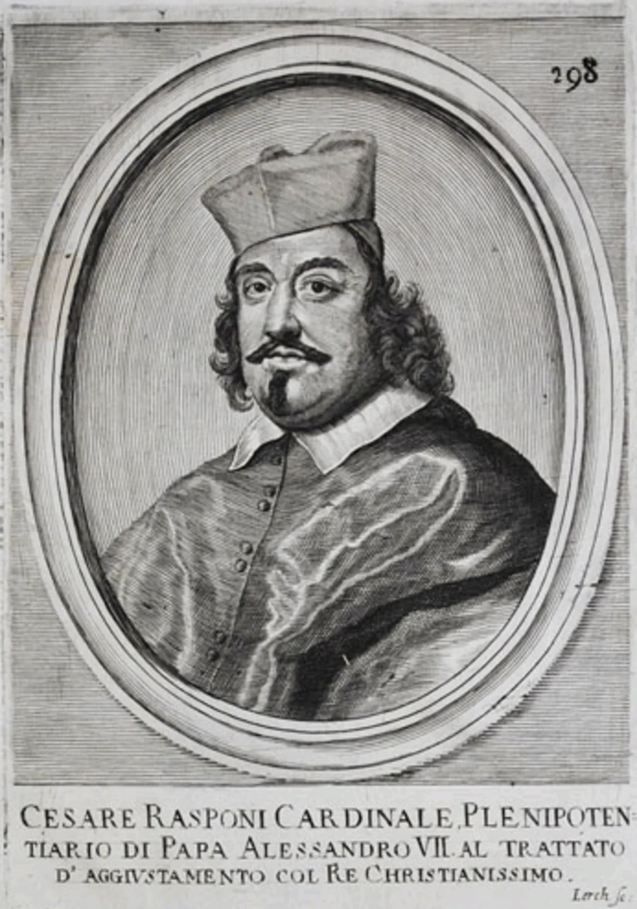Porträt von Cesare Maria Antonio Rasponi (1615–1675) – Gedenkseite