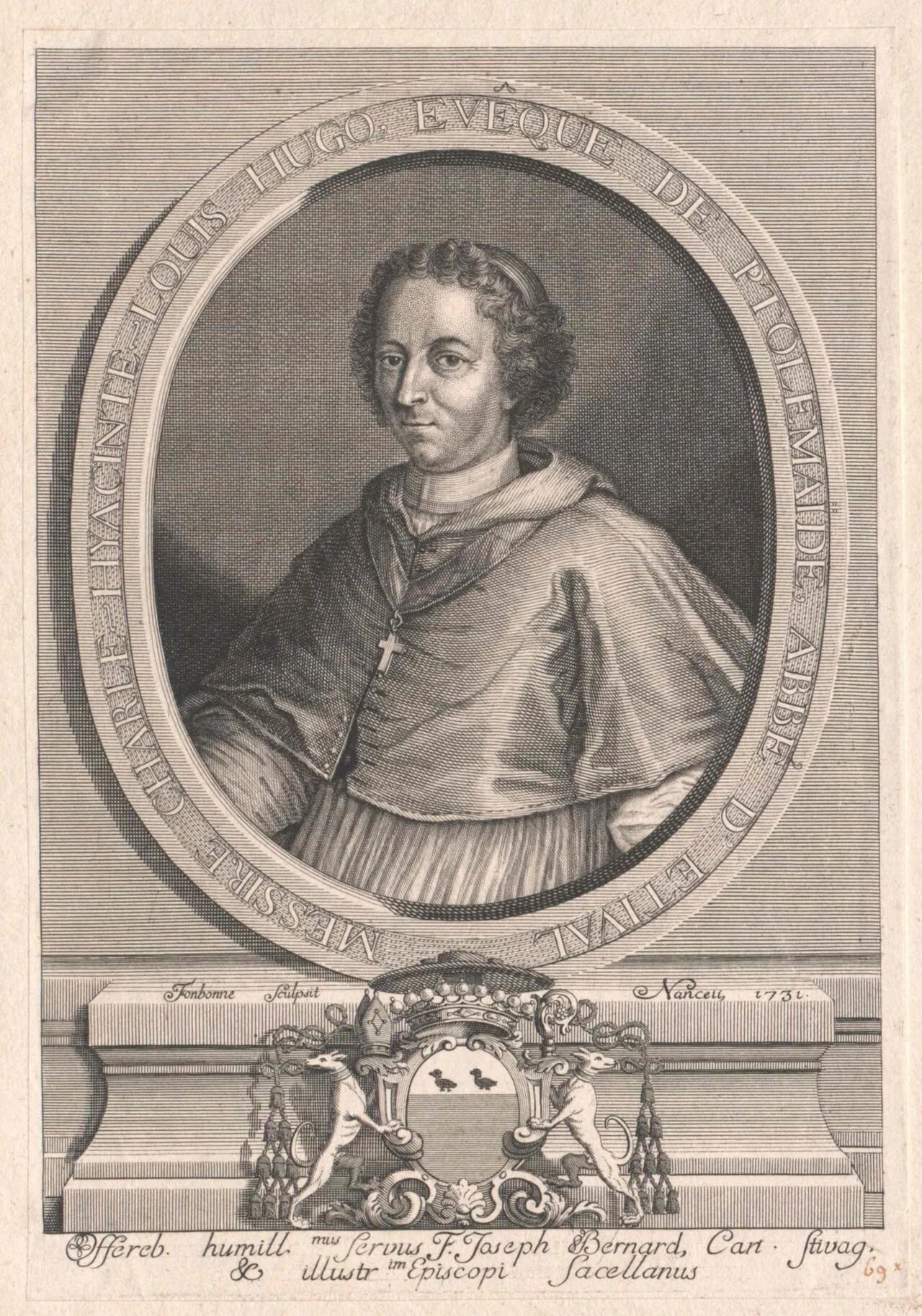 Portrait of Charles-Hyacinthe Hugo (1667–1739) – memorial page
