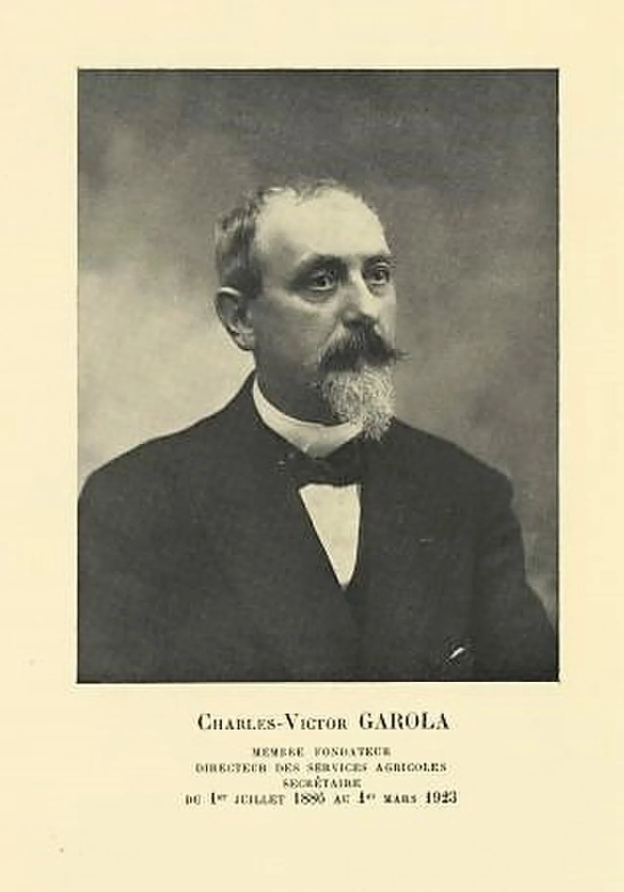 Portrait of Charles-Victor Garola (1855–1923) – memorial page