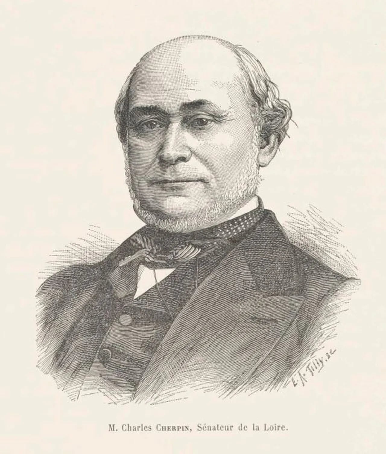 Porträt von Charles Cherpin (1813–1884) – Gedenkseite