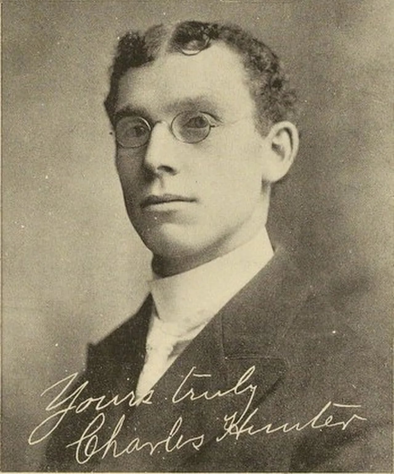 Portrait of Charles Hunter (1876–1906) – memorial page