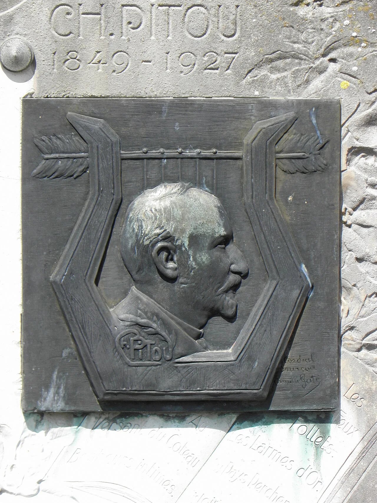 Porträt von Charles Pitou (1849–1927) – Gedenkseite
