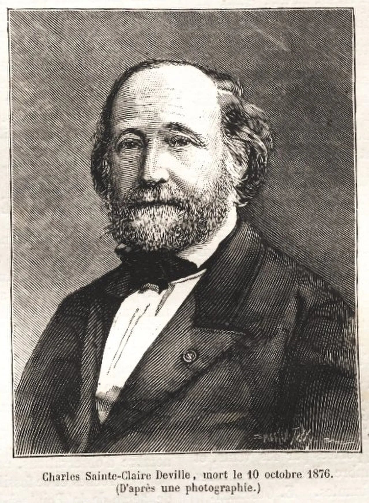 Portrait of Charles Joseph Sainte-Claire Deville (1814–1876) – memorial page