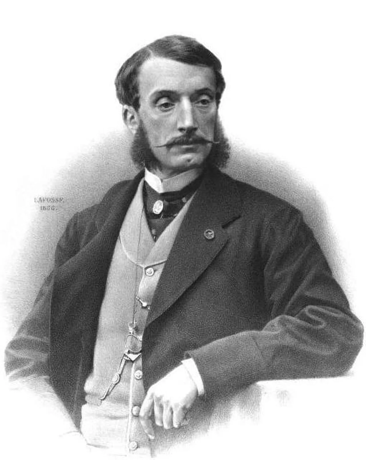 Porträt von Charles de La Guéronnière (1827–1866) – Gedenkseite