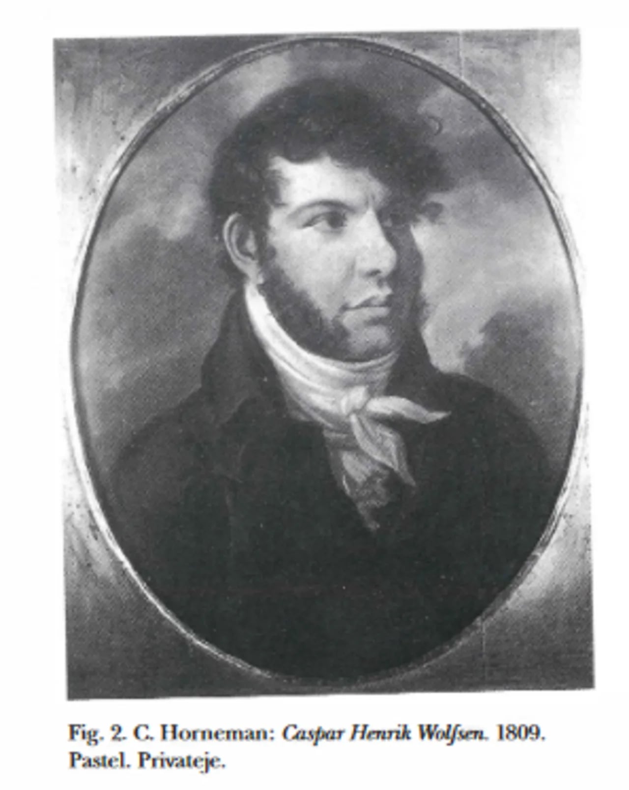 Porträt von Caspar Henrik Wolffsen (1781–1836) – Gedenkseite