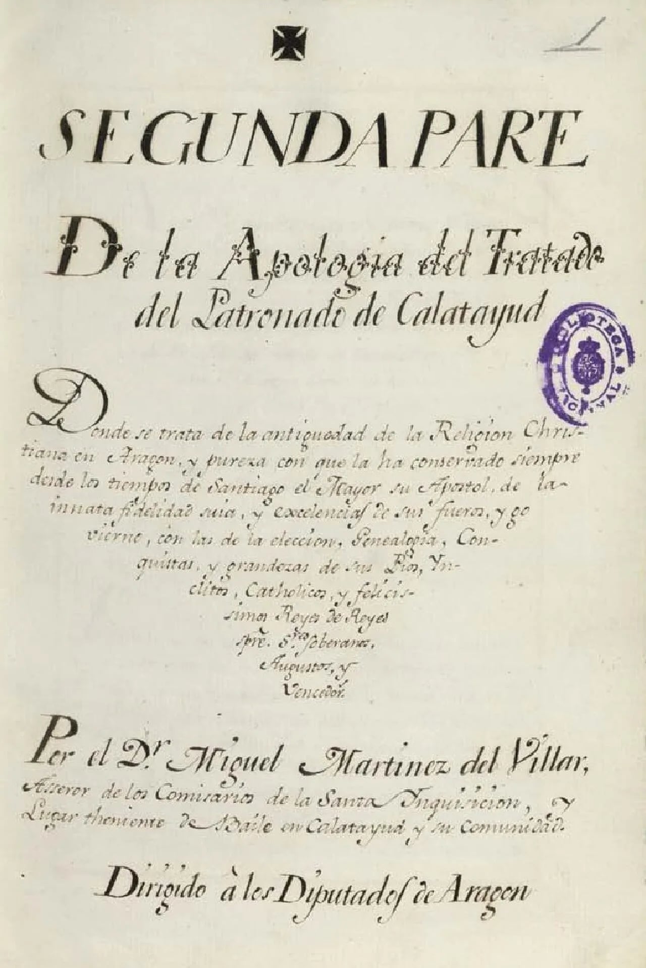 Portrait of Miguel Martínez del Villar y Hernando (1560–1625) – memorial page