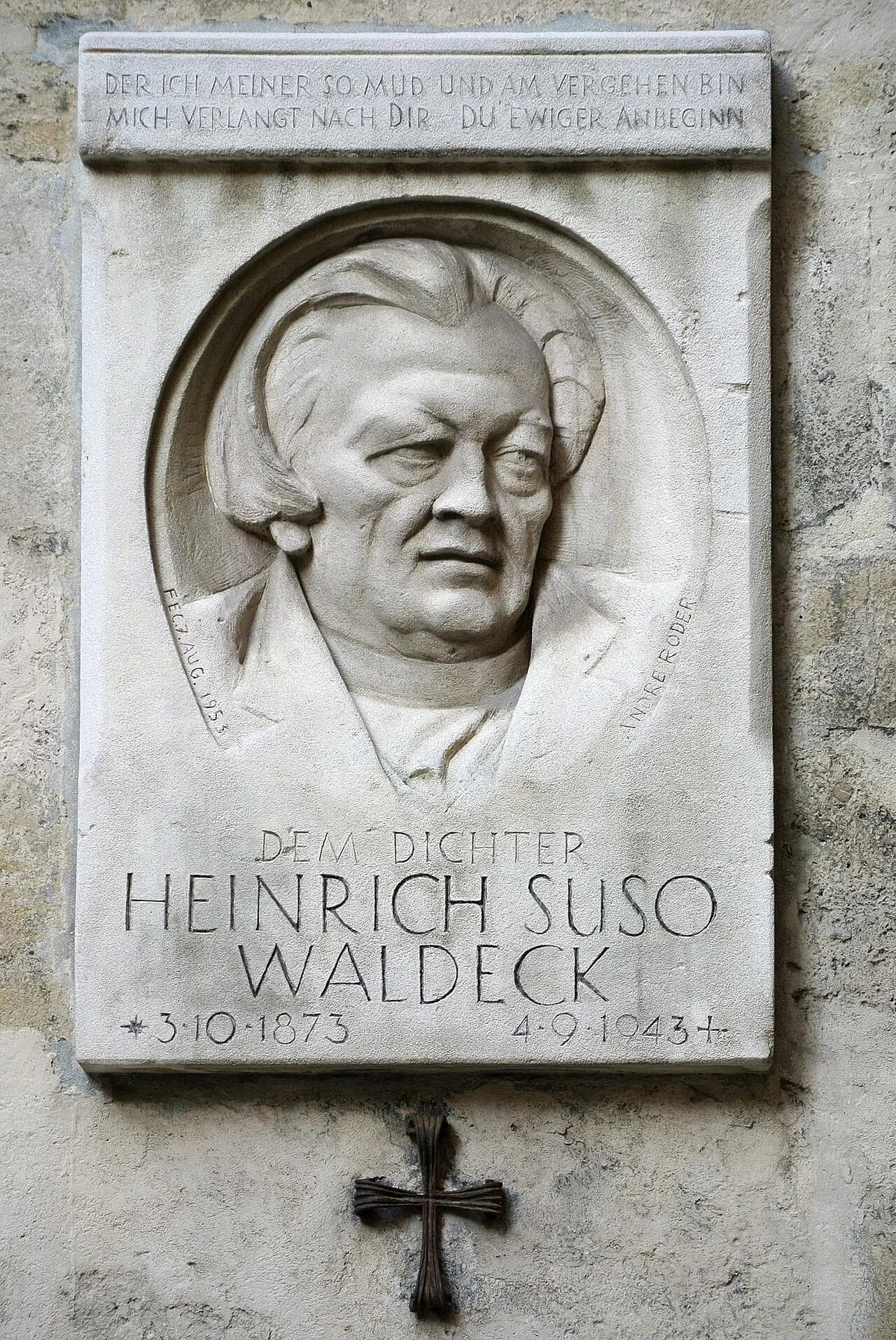 Porträt von Heinrich Suso Waldeck (1873–1943) – Gedenkseite