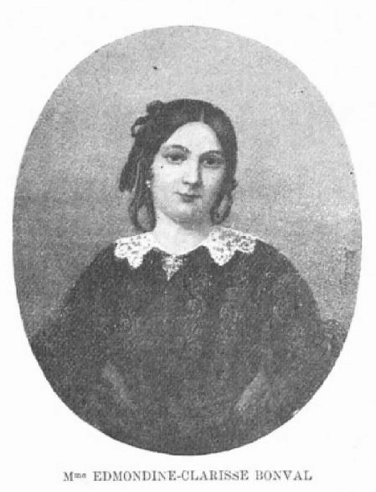 Porträt von Clarisse Bonval (1826–1878) – Gedenkseite