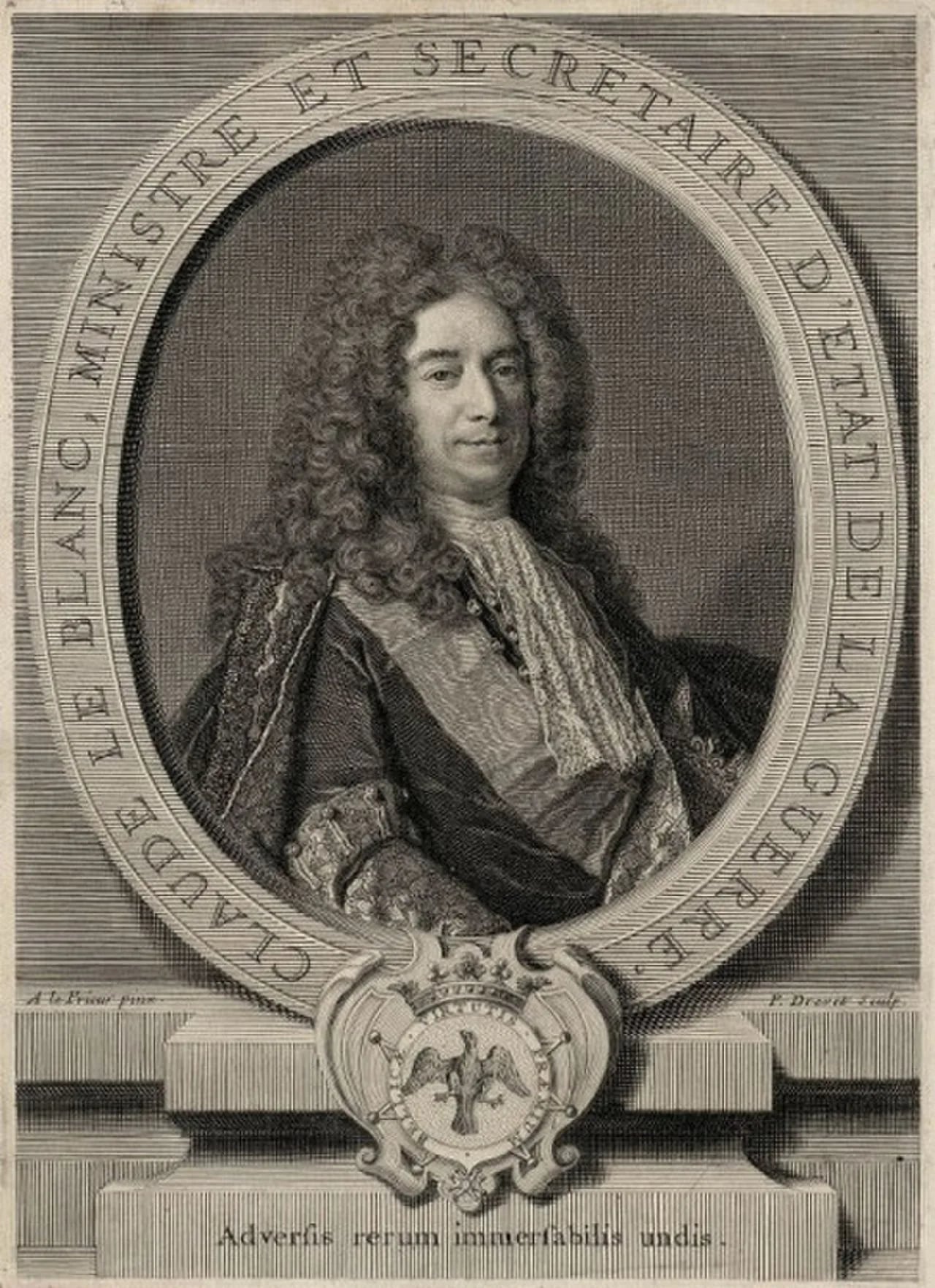 Porträt von Claude le Blanc (1669–1728) – Gedenkseite