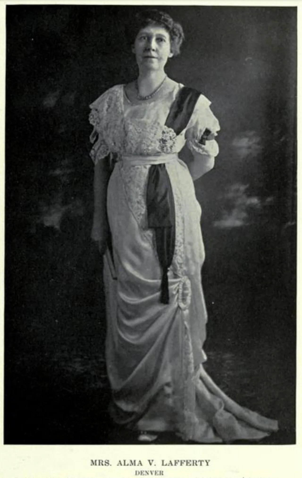 Porträt von Alma V. Lafferty (1854–1928) – Gedenkseite