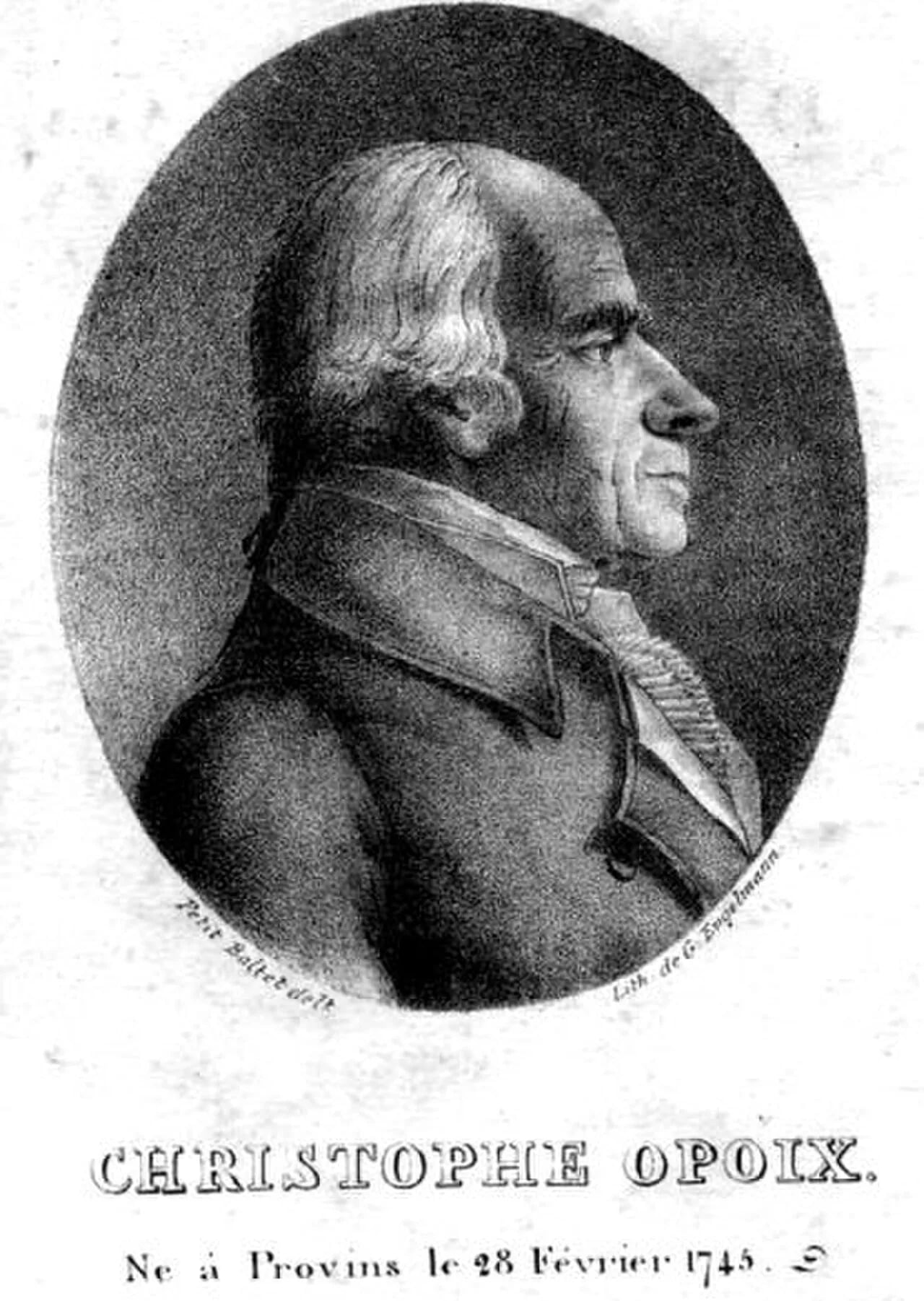Porträt von Christophe Opoix (1745–1840) – Gedenkseite