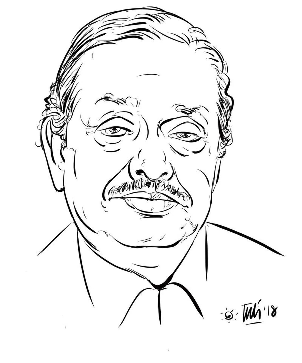 Portrait of Golam Sarwar (1943–2018) – memorial page