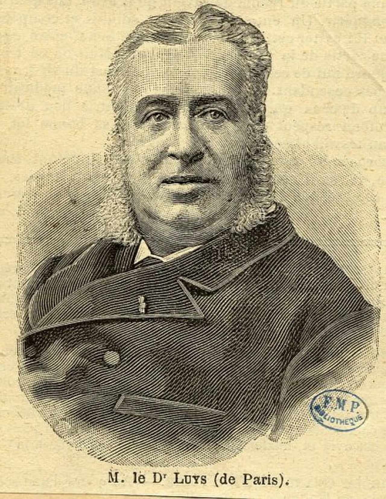 Porträt von Jules Bernard Luys (1828–1897) – Gedenkseite