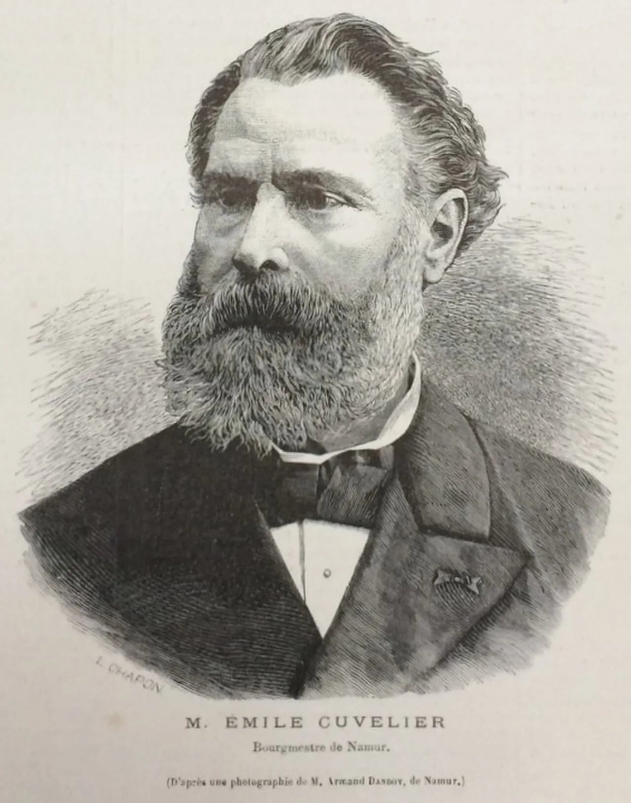 Porträt von Émile Cuvelier (1816–1890) – Gedenkseite