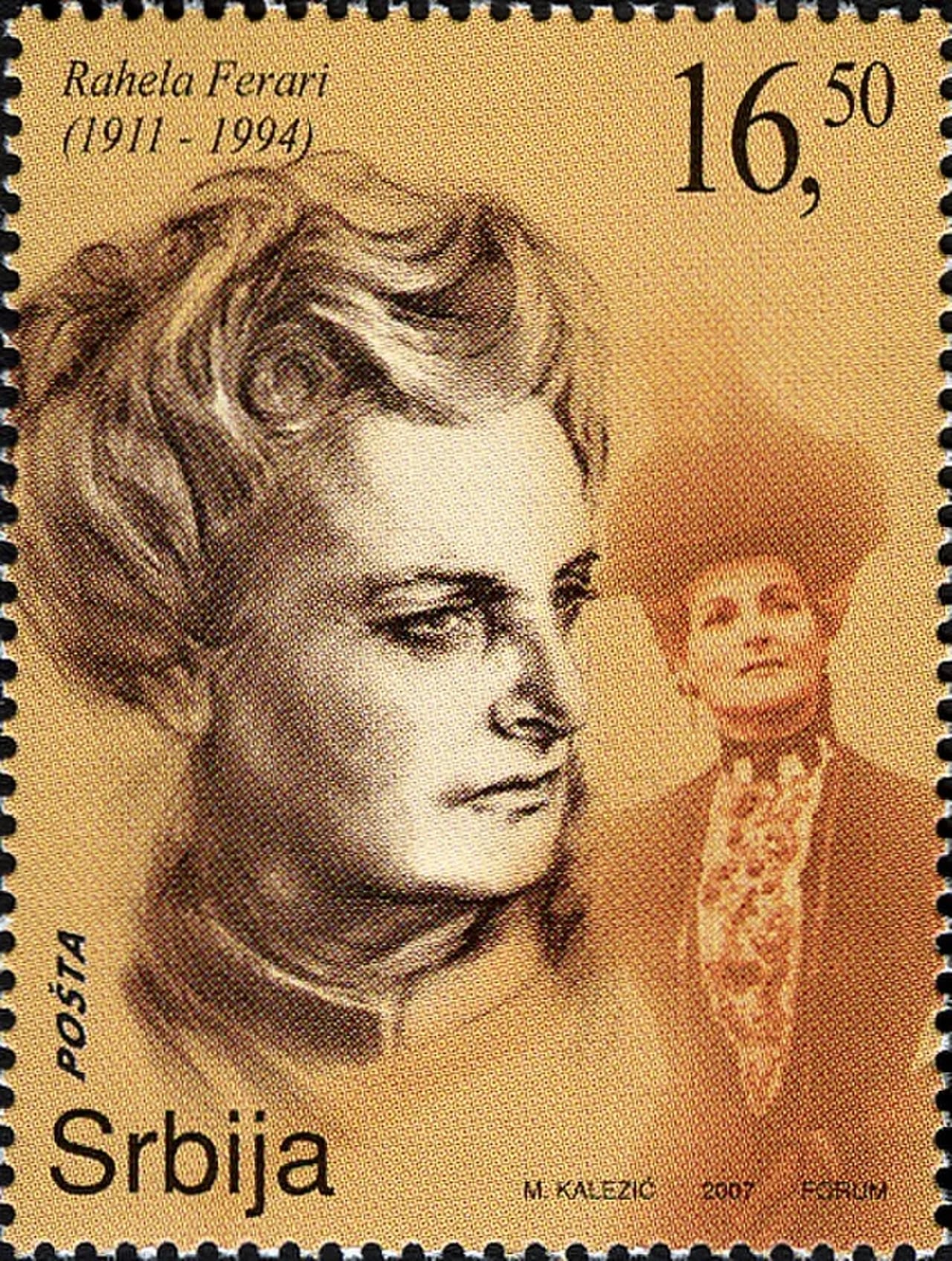 Portrait of Rahela Ferari (1911–1994) – memorial page