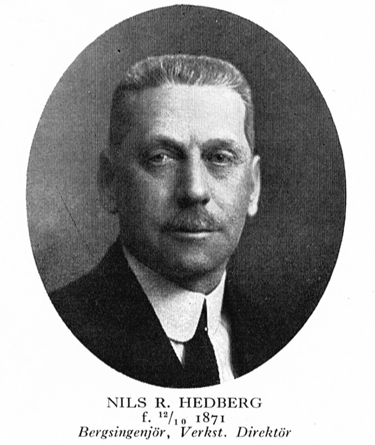 Portrait of Nils Hedberg (1871–1937) – memorial page