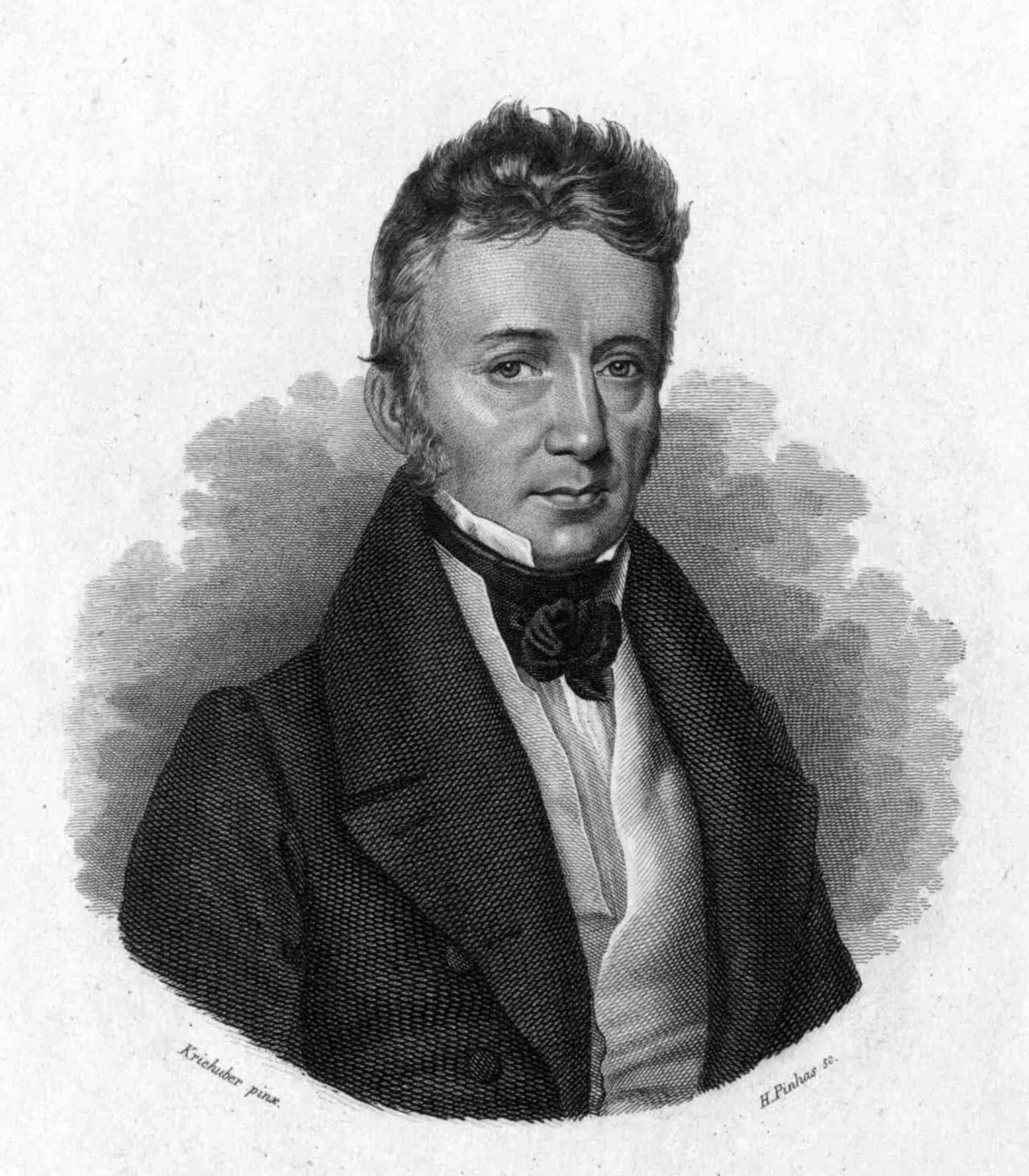 Porträt von Joseph Johann von Littrow (1781–1840) – Gedenkseite