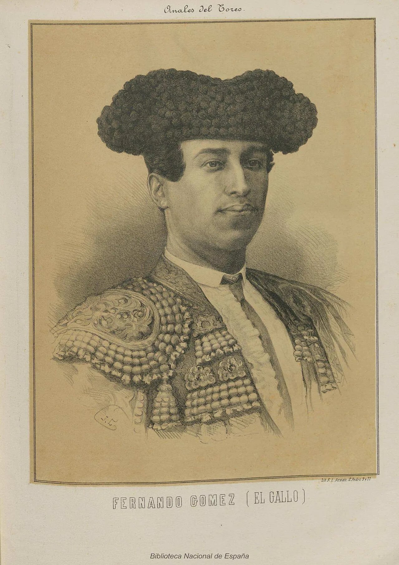 Porträt von Fernando Gómez García (1847–1897) – Gedenkseite