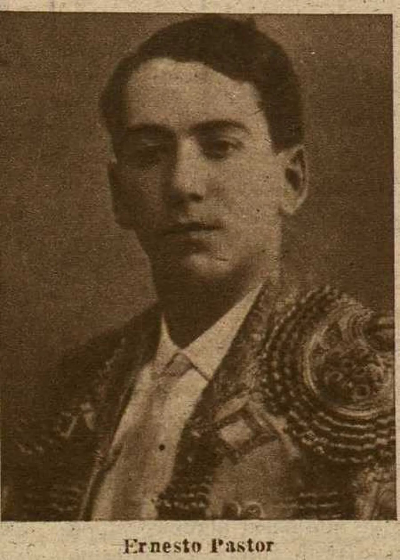 Portrait of Ernesto Pastor (1892–1921) – memorial page