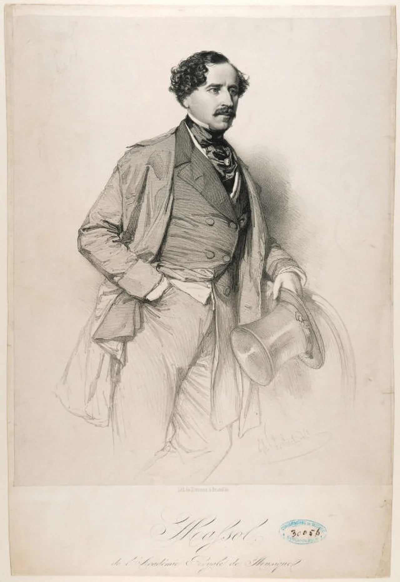 Porträt von Eugène Massol (1802–1887) – Gedenkseite