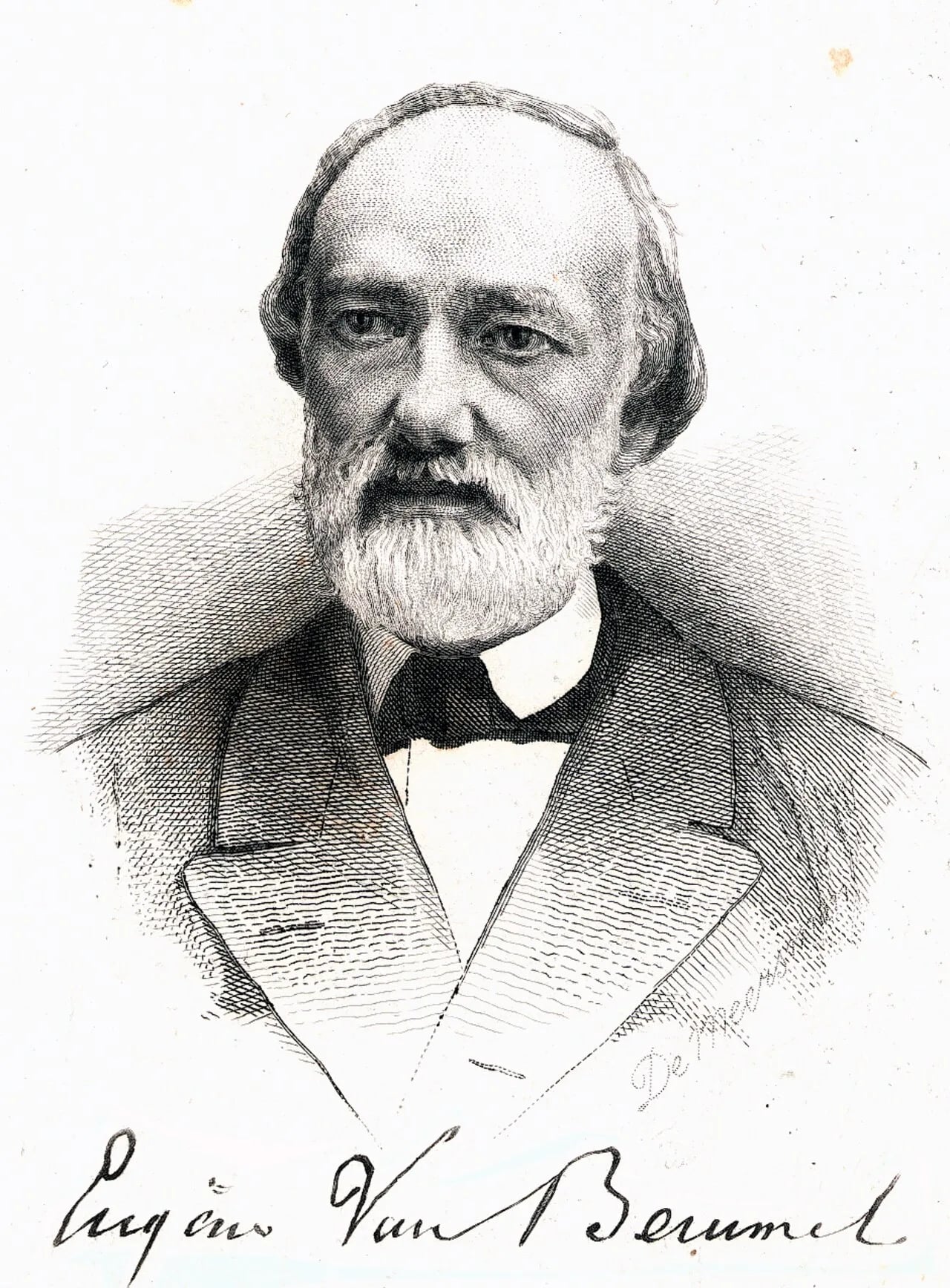 Porträt von Eugène Van Bemmel (1824–1880) – Gedenkseite