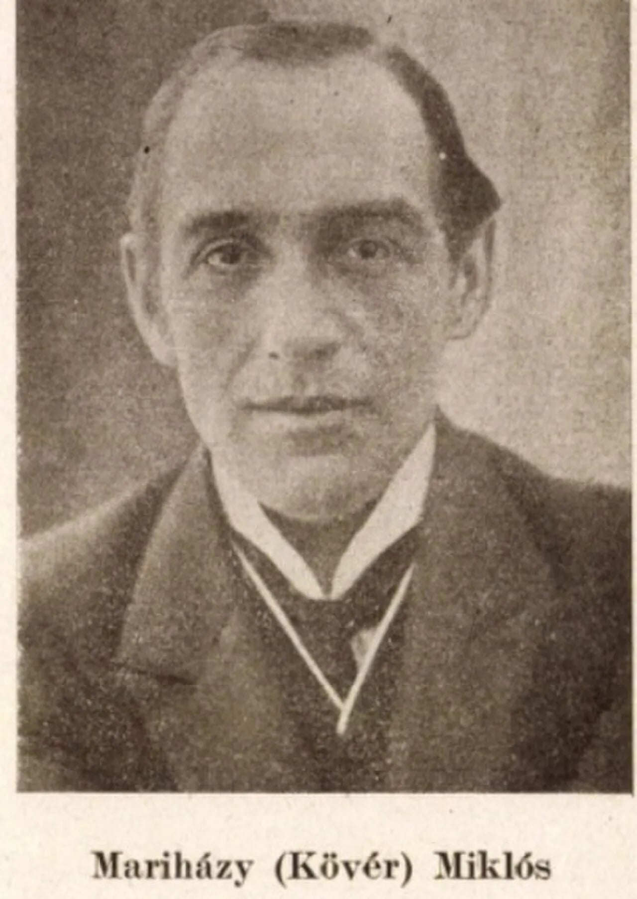 Porträt von Miklós Mariházy (1870–1930) – Gedenkseite
