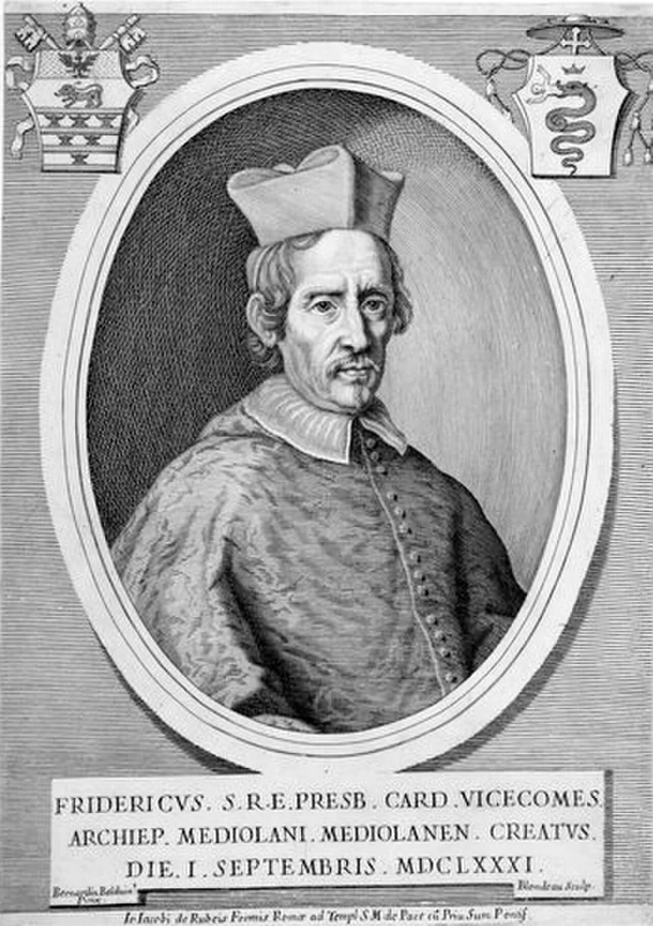 Porträt von Federico Visconti (1617–1693) – Gedenkseite