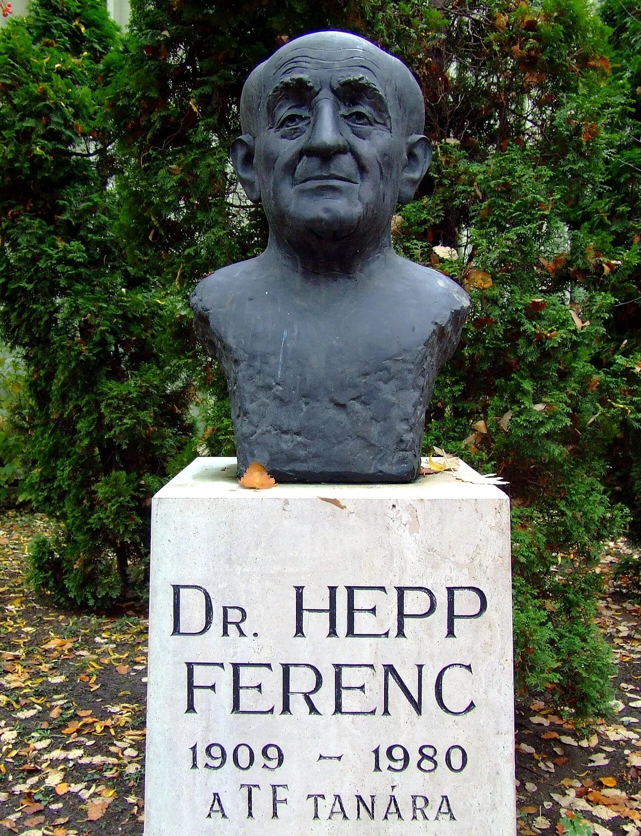 Portrait of Ferenc Hepp (1909–1980) – memorial page
