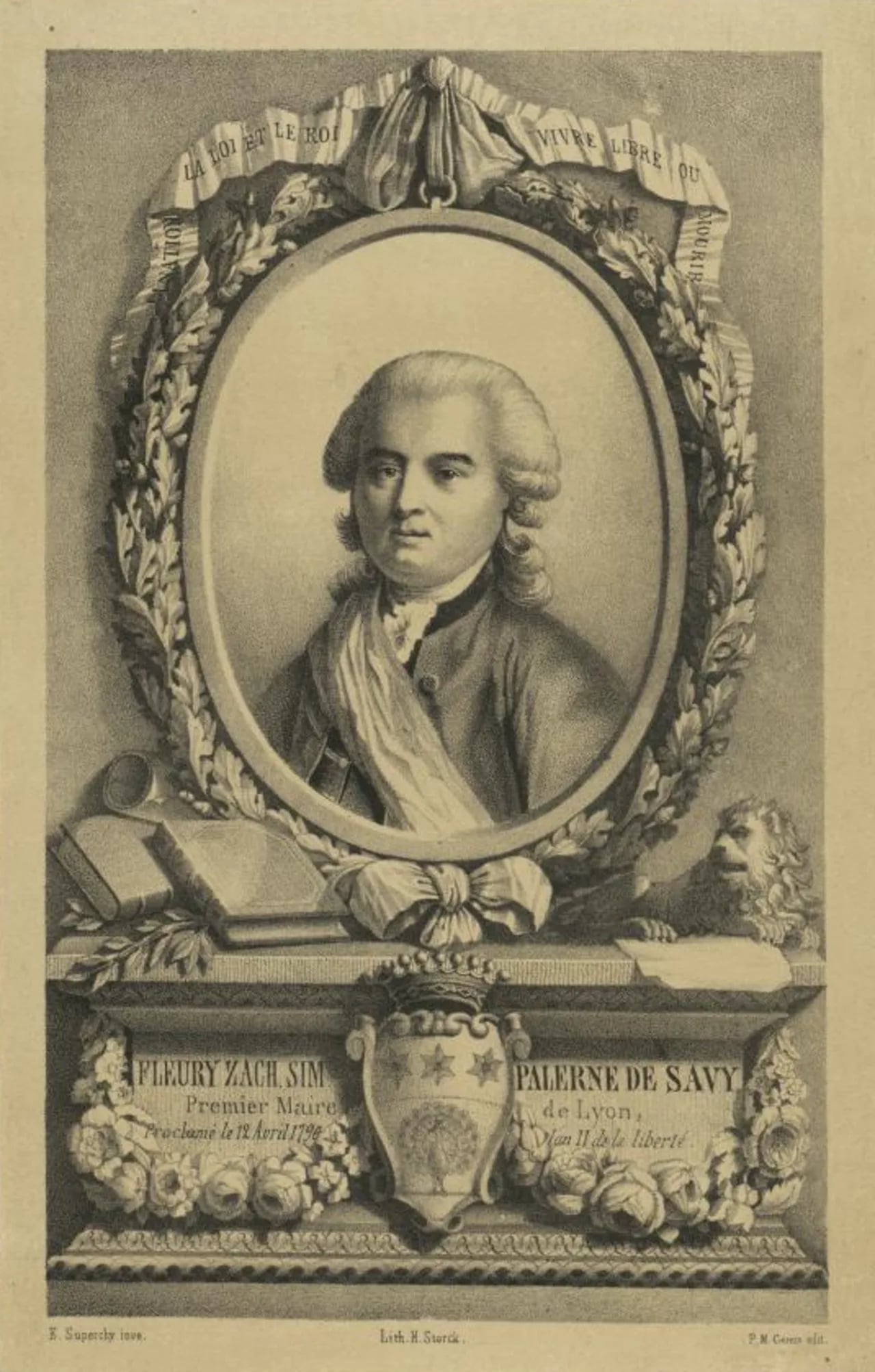 Portrait of Fleuri Zacharie Simon Palerne de Savy (1733–1798) – memorial page