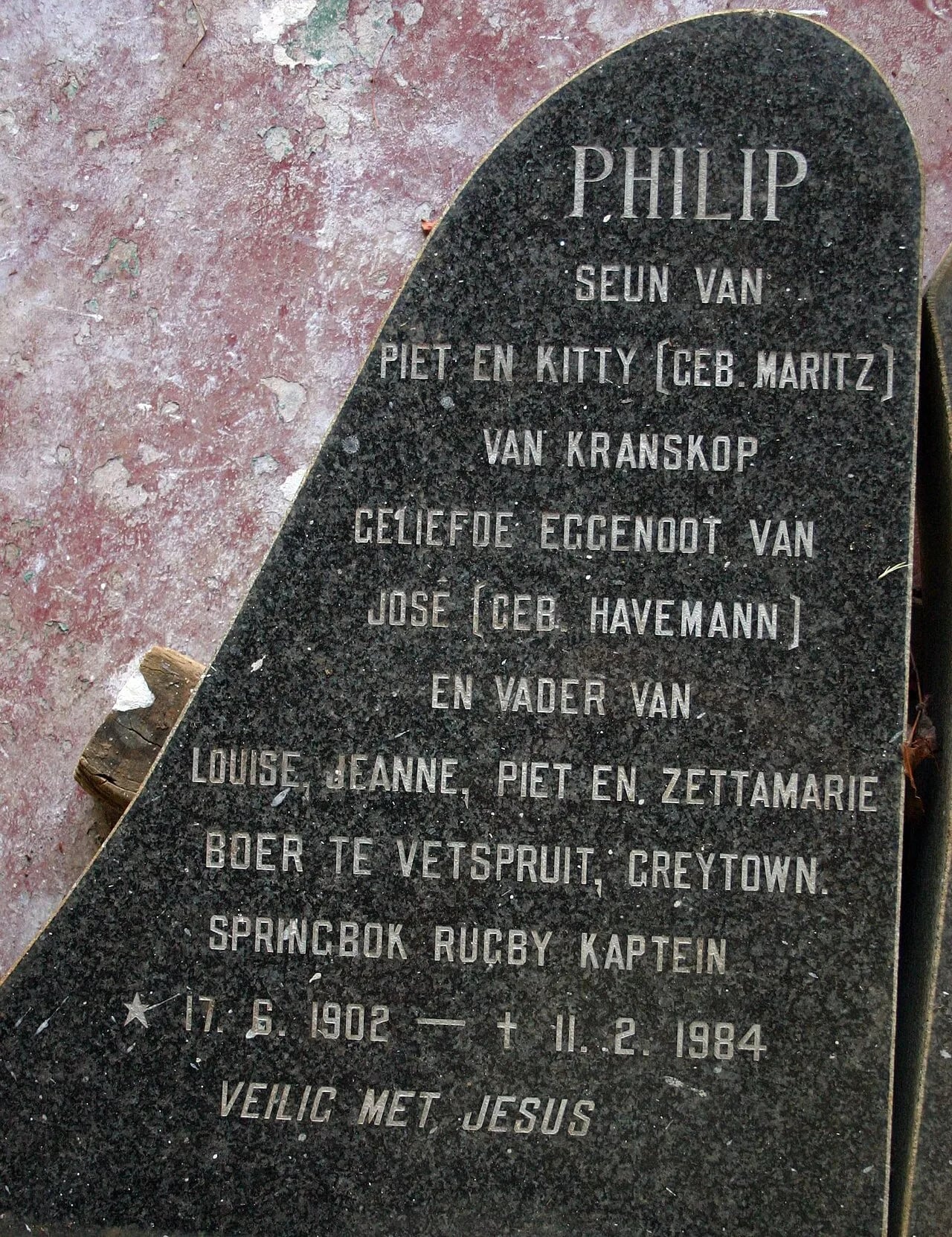 Porträt von Philip J. Nel (1902–1984) – Gedenkseite