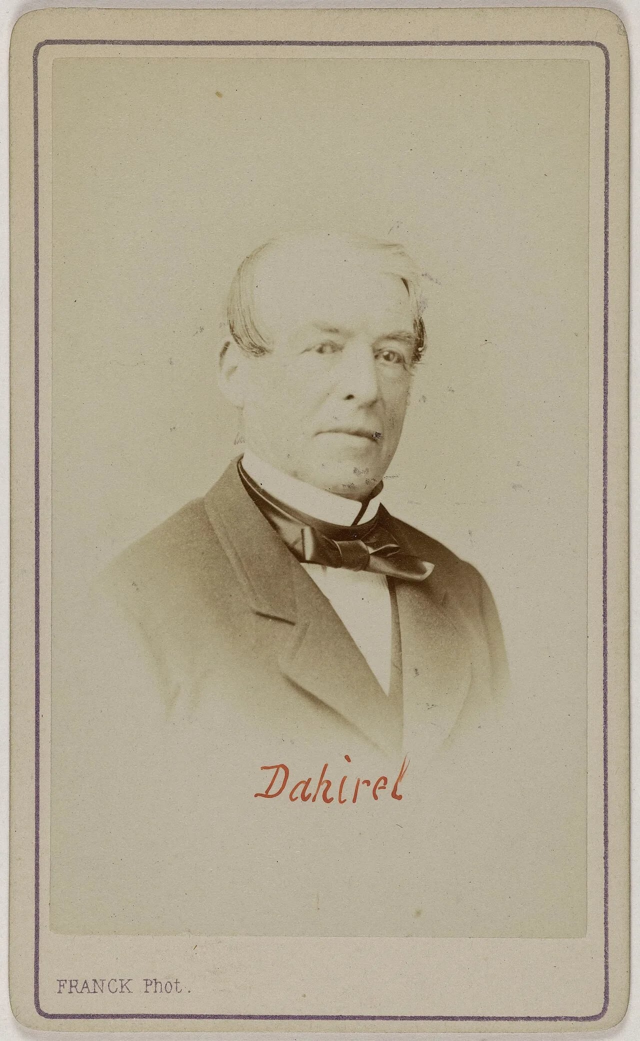 Portrait of François-Marie-Hyacinthe Dahirel (1804–1875) – memorial page