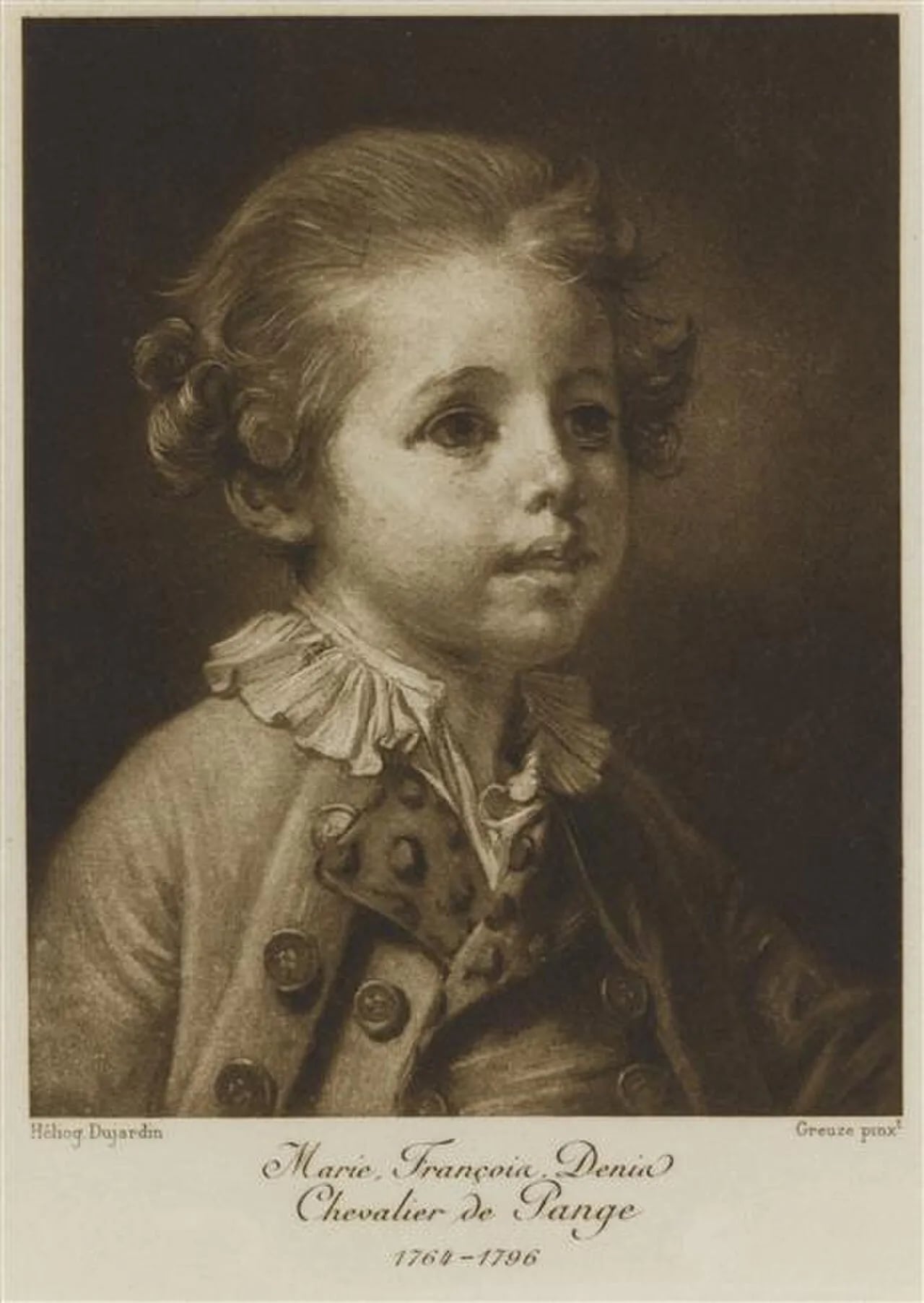 Portrait of François de Pange (1764–1796) – memorial page