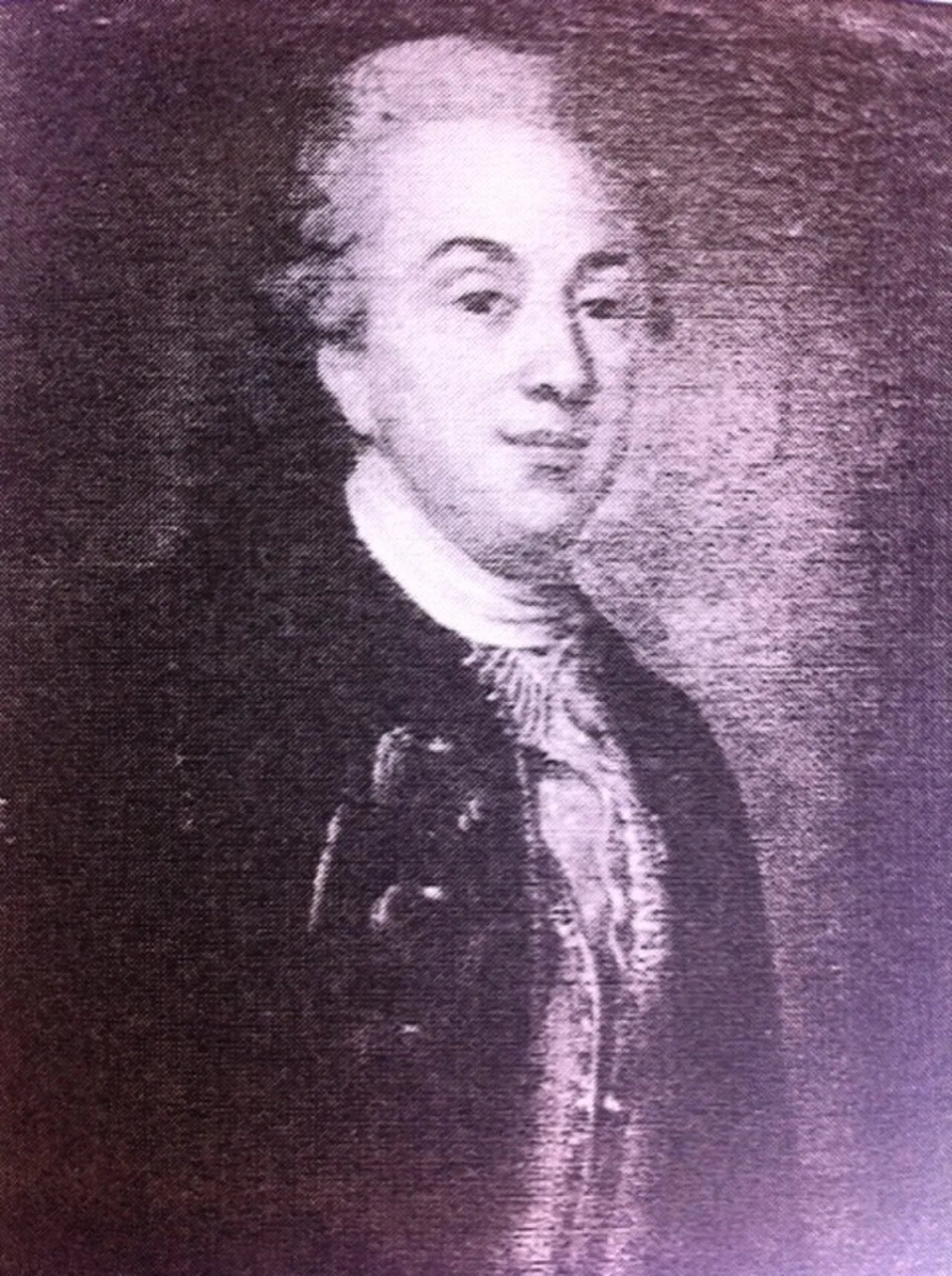 Porträt von Frédéric-François-Philippe d'Alançon (1759–1829) – Gedenkseite