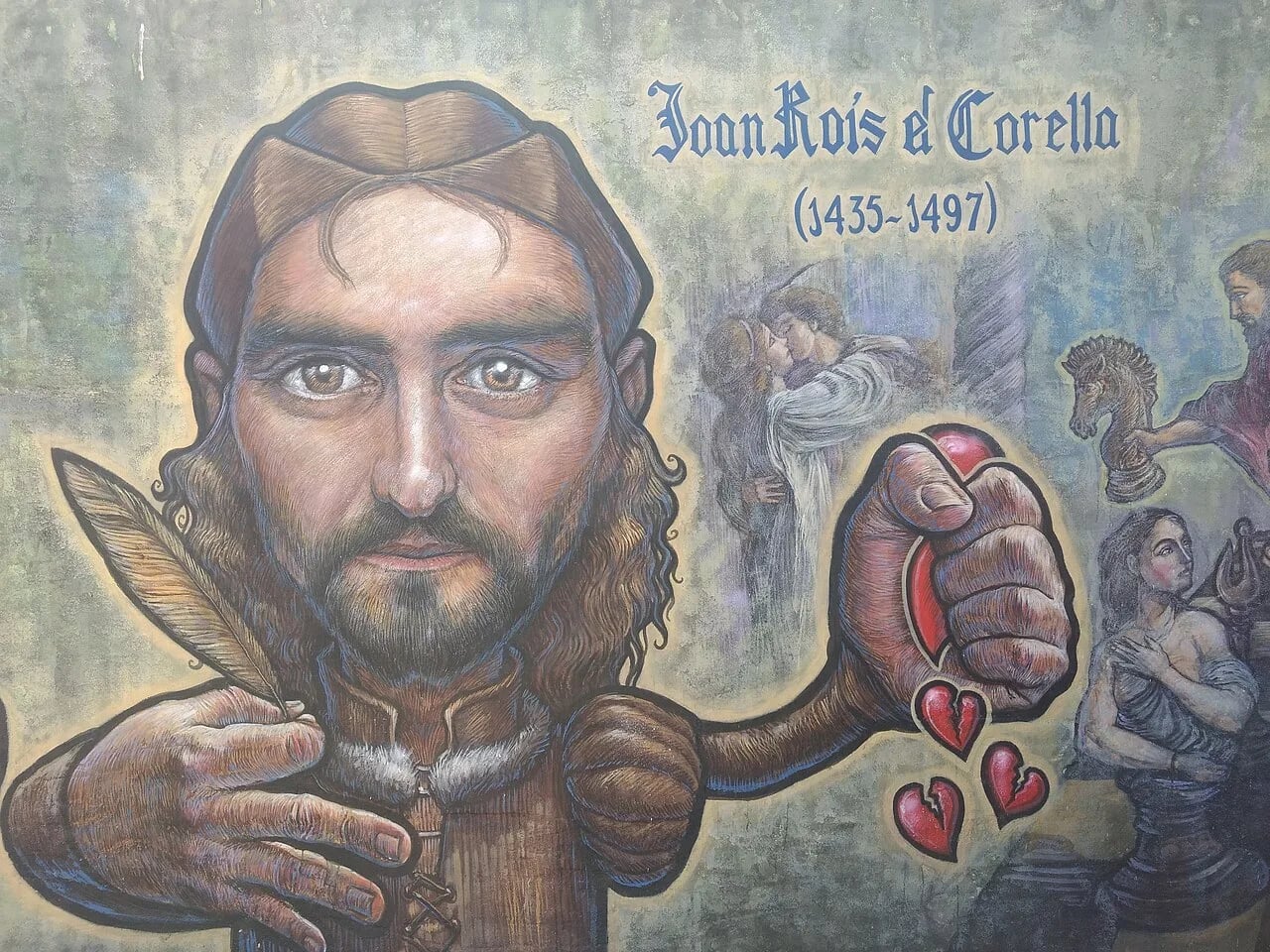 Porträt von Joan Roís de Corella (1435–1497) – Gedenkseite