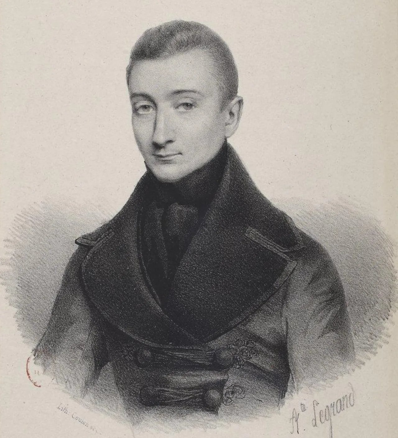 Porträt von Xavier Forneret (1809–1884) – Gedenkseite