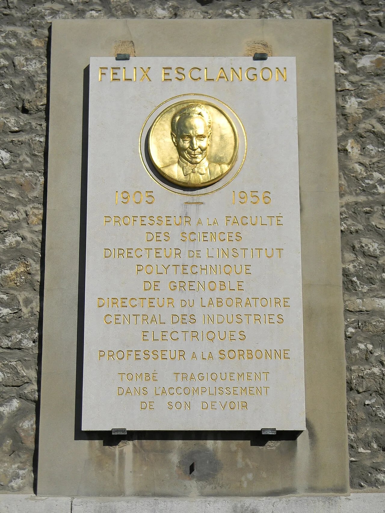 Portrait of Félix Esclangon (1905–1956) – memorial page