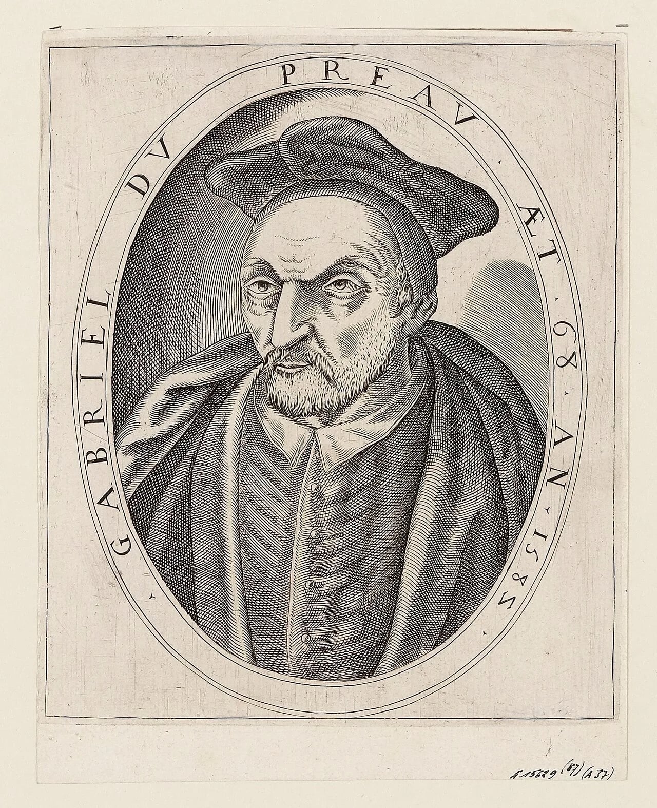 Porträt von Gabriel Dupréau (1511–1588) – Gedenkseite