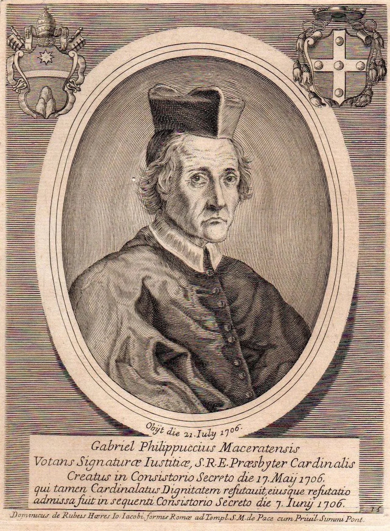 Portrait of Gabriele Filippucci (1631–1706) – memorial page