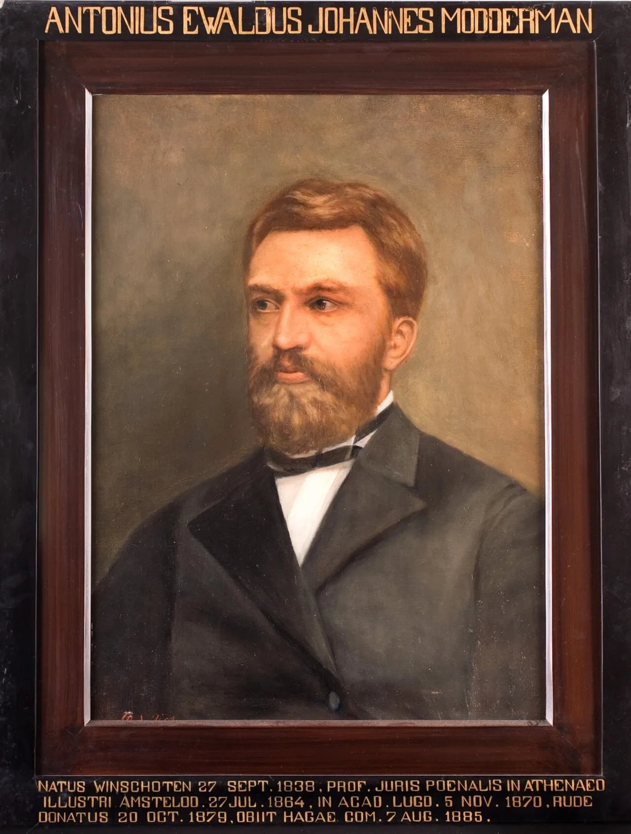 Portrait of Anthony Ewoud Jan Modderman (1838–1885) – memorial page