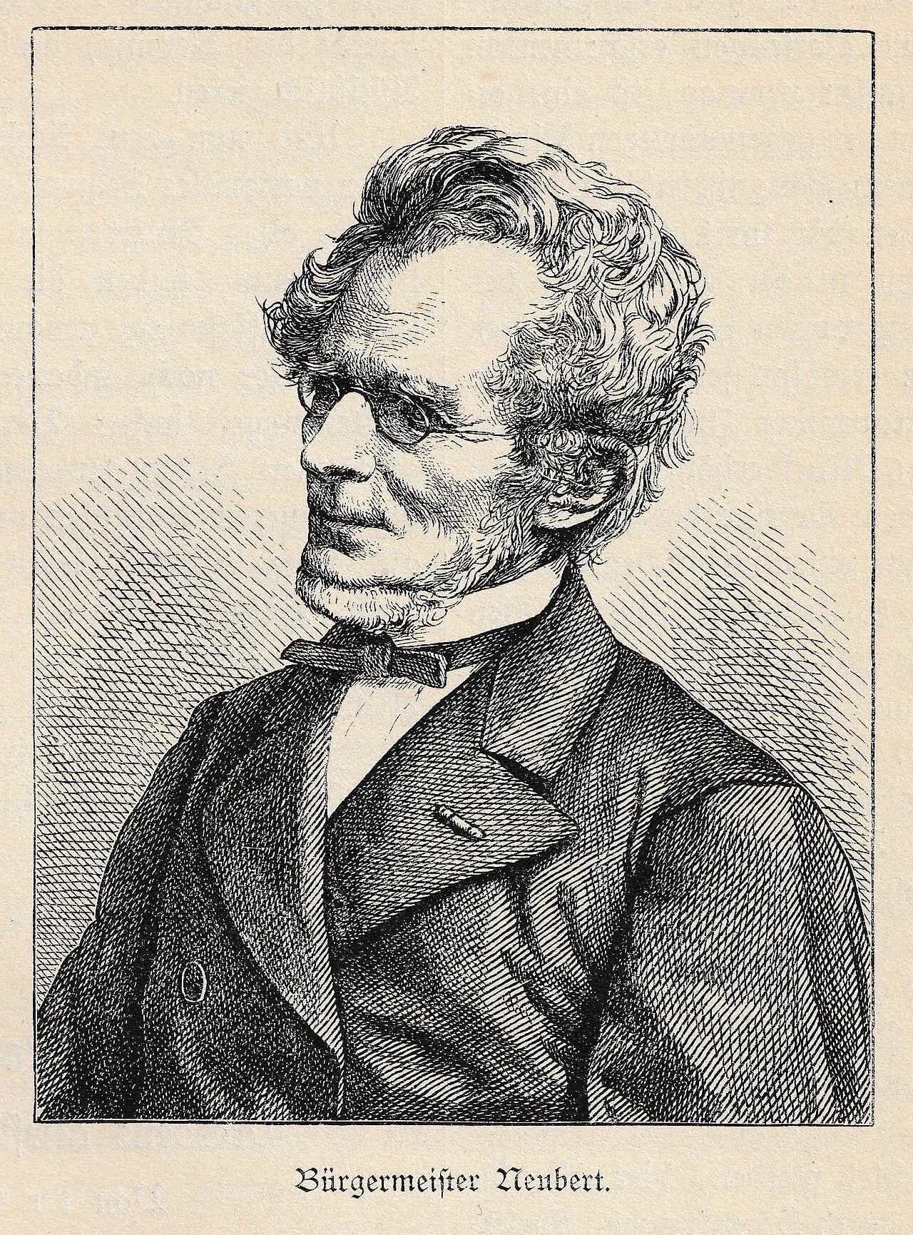 Porträt von Heinrich Moritz Neubert (1809–1881) – Gedenkseite