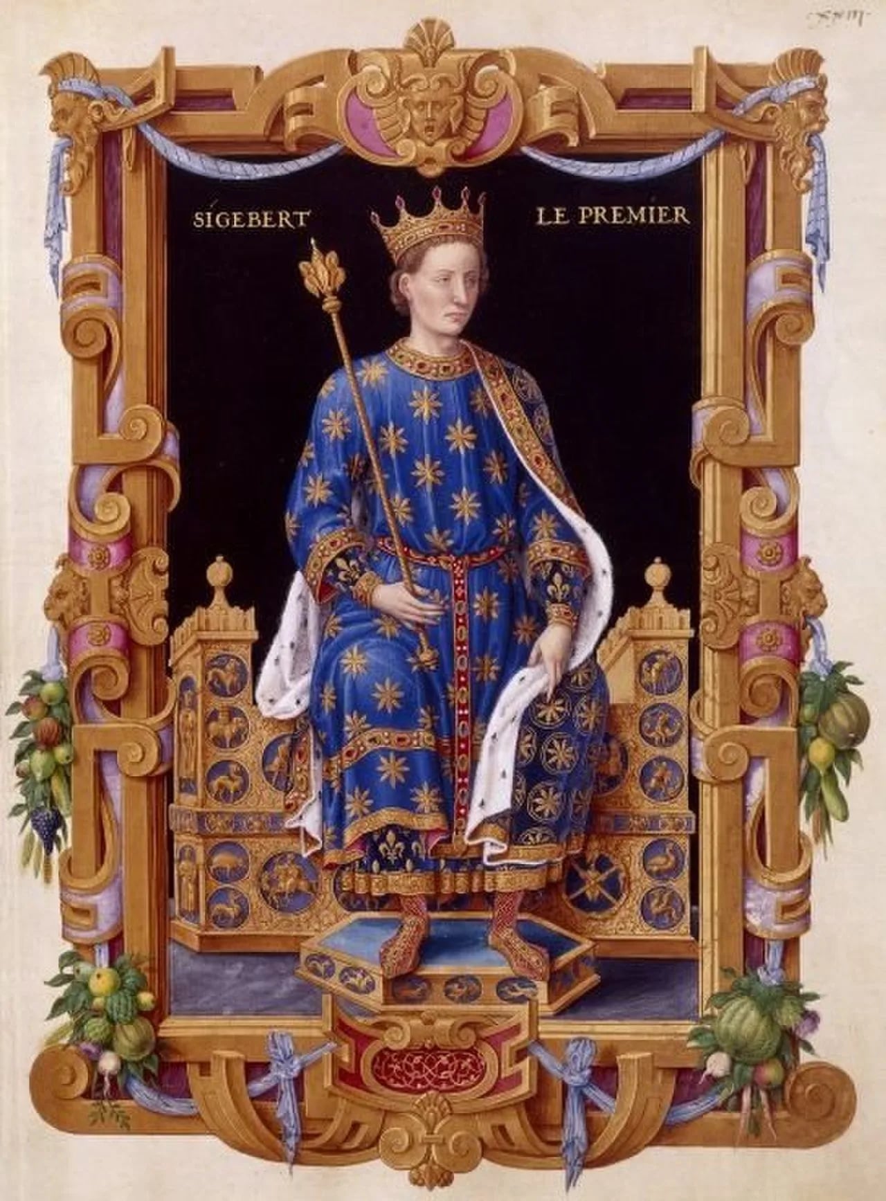 Portrait of Sigibert I. (535–575) – memorial page