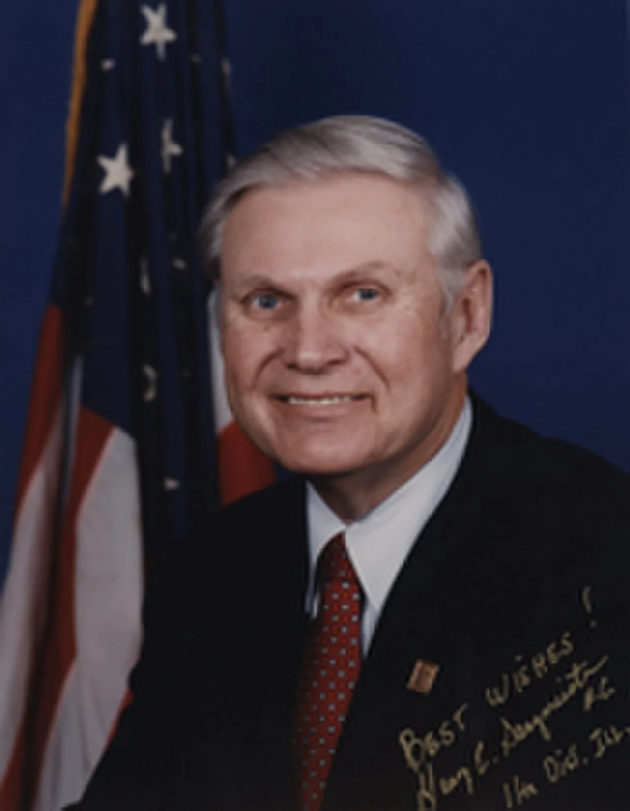 Porträt von George E. Sangmeister (1931–2007) – Gedenkseite