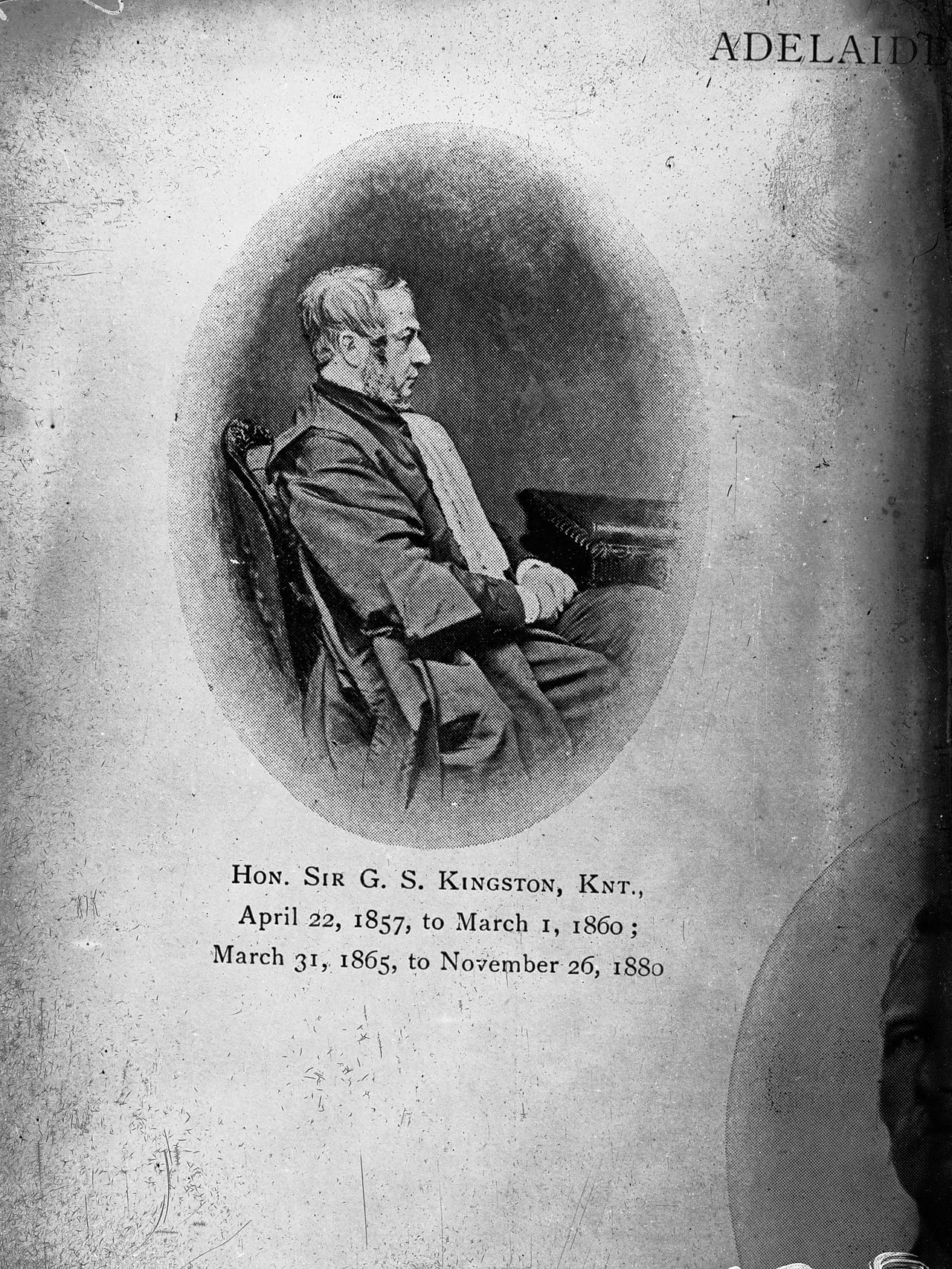 Porträt von Sir George Kingston (1807–1880) – Gedenkseite
